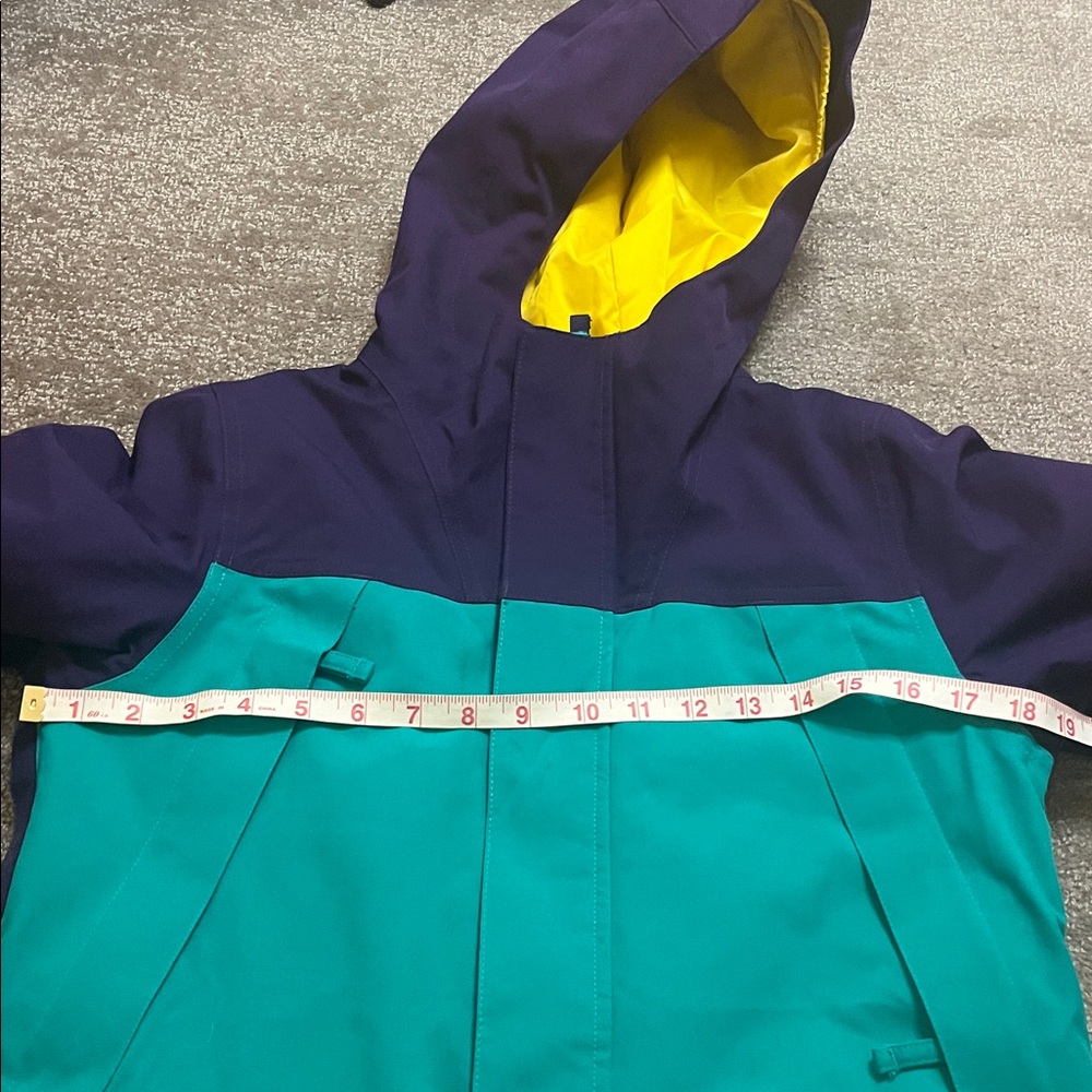 Burton Kid’s Silvertail Jacket Dynasty Green/Parachute Purple Size 10/M - Picture 3 of 11